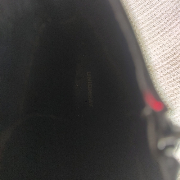 Size 10-Union Bay Black/Red Stitches Hiking Boots - Picture 9 of 9